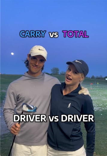 This was close!! 😳⛳️ #golf #golftok #girlgolfer #beginnergolfer #golfchallenge Boyfriend vs girlfriend driver vs driver golf range challenge!