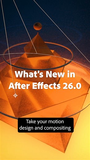 Motion to upgrade your motion design program: granted. ✅ The latest #AfterEffects has landed and features a buffet of updates, including variable font animation, 1,000 free #Substance3D materials, enhanced #AdobeIllustrator compatibility with native SVG workflows, and more. Update today to experience it for yourself. #videoediting