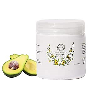 NaturAll Avocado & Kiwi Curl Defining Gel – Strong Hold Curling Custard for Curly Hair – Crunch Free Curls Activator & Enhancer – Sulfate & Paraben Free 8 oz.