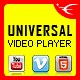 Universal Video Player - YouTube/Vimeo/Self-Hosted