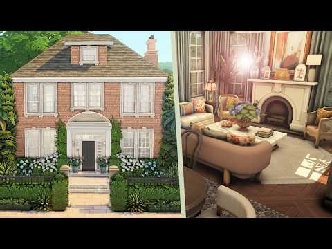 wealthy woman's house \\\\ The Sims 4 CC speed build