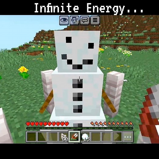 Infinite Snow Golems in Minecraft?! ❄️⛄ (Unlimited Respawn Trick) #minecraft #gaming #viral