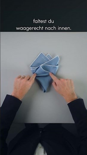 Wie falte ich ein Einstecktuch? 🤵 #einstecktuchfalten #howtofoldapocketsquare #shorts