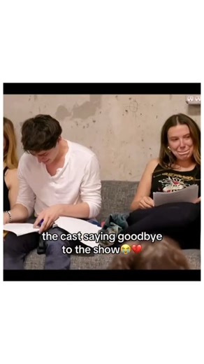 one on Instagram: "This emotional moment featuring the entire Stranger Things cast reading the final script is one fans will never forget 💔🎬 After years of adventure, friendship, and growing up together, the cast comes together one last time to read the final chapter of the show — and the emotions say everything. Watching the Stranger Things cast cry during the last script reading shows how deeply connected they are to their characters and to each other. From Millie Bobby Brown to Noah Schnapp