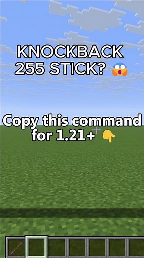 How to get KNOCKBACK 255 Stick in 1.21+! 🚀 #minecraft #shorts