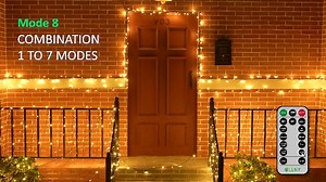 Ollny Fairy Lights Warm White with Remote Control & Timer