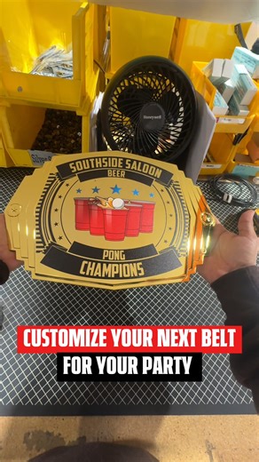 TrophySmack on Instagram: "𝑩𝒓𝒊𝒏𝒈 𝒚𝒐𝒖𝒓 𝒏𝒆𝒙𝒕 𝒑𝒂𝒓𝒕𝒚 𝒕𝒐 𝒍𝒊𝒇𝒆 with a custom championship belt for your favorite party games 😎🍻"