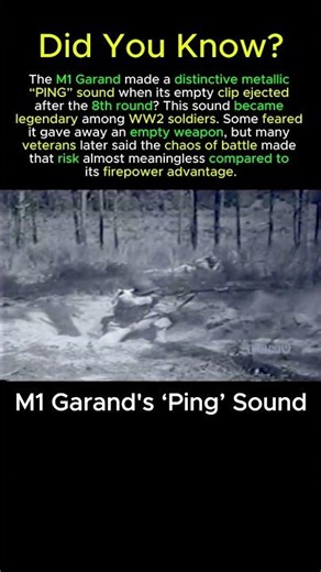 The Legendary M1 Garand “Ping” Sound Explained