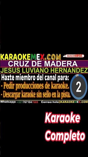 Karaoke Pepe Aguilar - Cruz De Madera #karaokemex