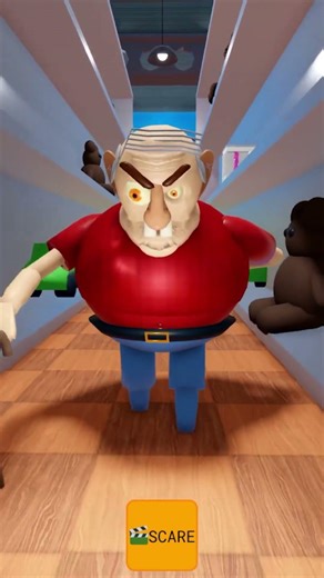 EVIL GRANDPA ESCAPE MISS HAPPI'S TOYSHOP TRAP? #roblox #obby