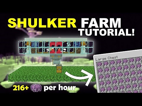 Easy SHULKER FARM Tutorial In Minecraft Bedrock 1.21!