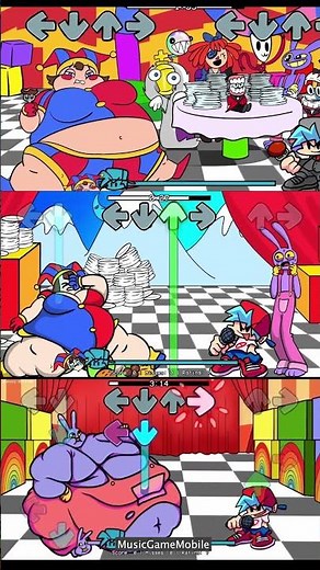Friday Night Funkin' Fat TADC Mod But Pomni vs Jax - FNF Mods