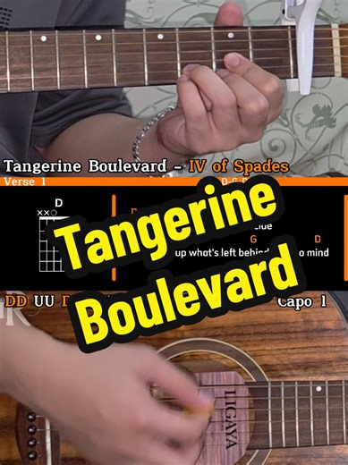 Tangerine Boulevard - IV of Spades Easy Version Guitar Tutorial Full video - Link in bio #beginnerfriendly #guitar #guitartutorial #ivofspades #tangerineboulevard