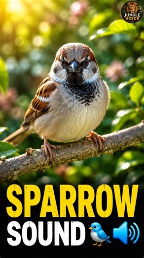 Sparrow Animal Sound 🐦🔊 | Beautiful Bird Chirping #Shorts #sparrow #animalssounds