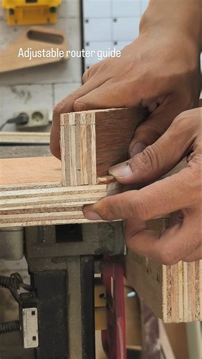 Now makes slot with many angles become easy 🤏 using adjustable router guide track #woodworking #diy #tips #plywoodworking | Plywoodworking Tips & Trick