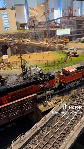 2️⃣ BNSF diesel’s (SD70 & Dash-9) hauling a string of Cargill tank cars past the baseball field and through town. #bnsfmodelrailroad #mthtrains #atlasrr #trains #toytrains #modeltrains #modeltrainexpert #lioneltrains #freighttrain #railroad #railway #modeltrainlayout #modelrailway #oguagetrains #oscaletrains #traindad#oguagelayout #choochoo #njhirailers #NJHiRailerTrainClub #jimgamtrains #gamblecentralrailroad #trainsofinstagram #railfansofinstagram #gamblecentral #norfolksouthern #bnsf #csx #me