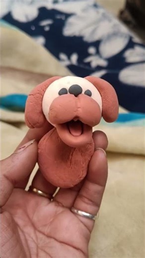 How to make Dog with clay #clay #clayart #claycraft #clayactivity #craft #dog #claydog