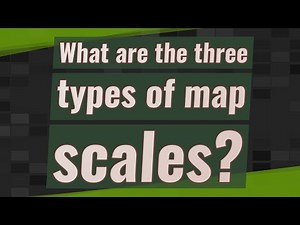 What are the three types of map scales?
