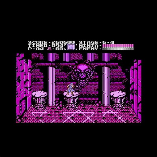 Ninja Gaiden (1988) Masked Devil Boss Fight