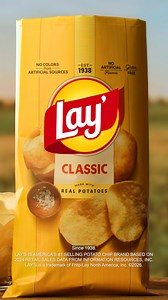 Lay's has the crispy, golden crunch you love made from real potatoes, oil, and salt. Real flavor. Real joy. | Lay's
