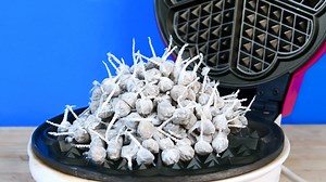 Experiment: Waffle-iron vs Snappers Firecrackers