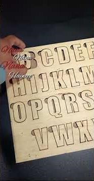 Laser Cut Alphabet Letter Educational Board for Kids DIY Learning Alphabet Toys for Montessori Class