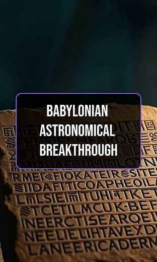 Babylonian Astronomical Breakthrough