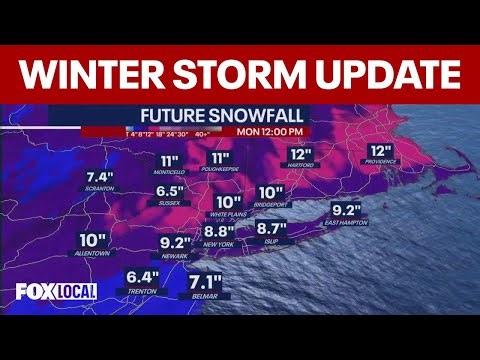When will the winter storm hit NYC area? 4 pm weather update