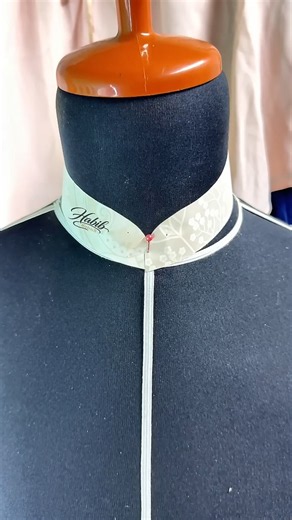 How to Make a Stand-up Collar Pattern using an Iron #sewing #sewinghacks #diy