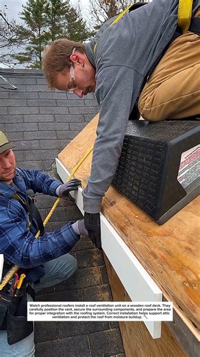 Installing a Roof Vent the Right Way 🏠 #Roofing #Construction #Shorts