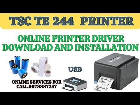 TSC TE 244 🖨️ Barcode printer Installation |bartender printer driver installation