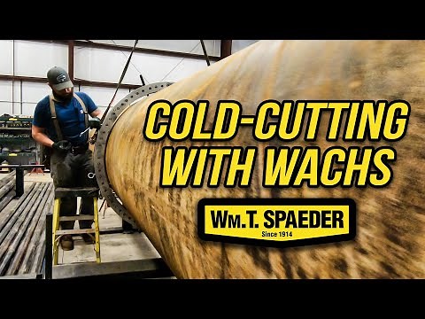 Cutting Massive Pipe with the Wachs Cold Cutting Machine