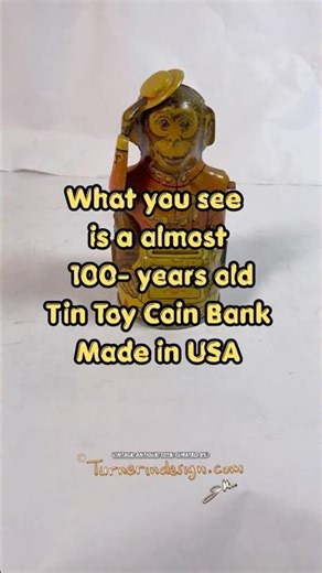Rare find: 1935 J. Chein Monkey Bank #tintoys #shorts