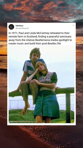 Paul & Linda McCartney Escape to Scotland (1971) #TheBeatles #70sMusic