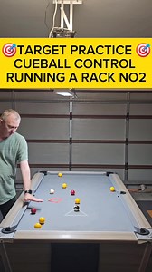 🎯 Target practice 🎯 Cueball control running a rack no2 | The Routine Instructor Certified Snooker & 8 Ball Coaching