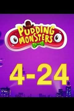 Pudding Monsters 4-24 (City Tour) 3 Stars & 0 Stars Walkthrough