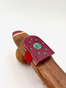 Alternating Drone in Bb - Standard Tuning - Walnut, Maple & Purpleheart With Circle Turquoise Inlay - Etsy UK