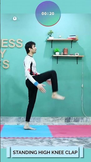 30 Seconds Standing High Knee Clap