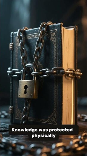 The Library Where Knowledge Was Locked in Iron #lockbooks #medievalhistory #medievalLibray