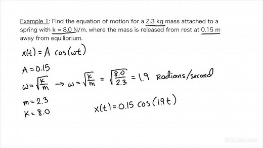 Describing Simple Harmonic Motion | Physics