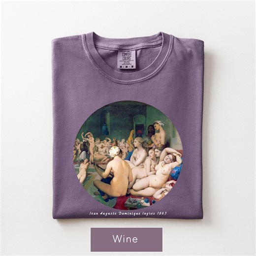 Unisex the Turkish Bath Shirt, Famous Ingres Painting Tee, French Neoclassical Art T-shirt, Museum Graphic Shirt, Comfort Colors® - Etsy