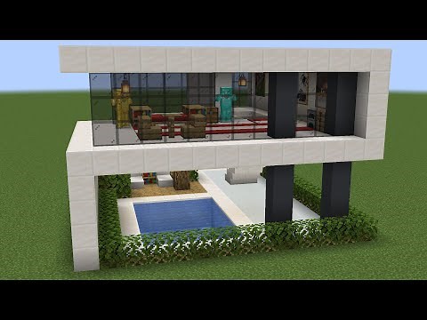 Minecraft - How to build a quartz modern house