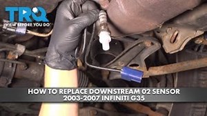 Watch How to Replace Downstream O2 Sensor 2003-2007 Infiniti G35 on Amazon Live