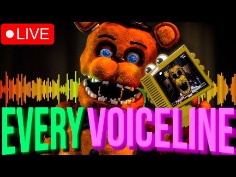 🔴 Pro Theorists Analyze EVERY FNAF VOICELINE! | MEGA LORE STREAM