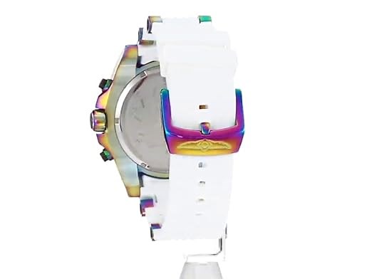 Invicta Men's Bolt Stainless Steel Quartz Watch with Silicone Strap, White, 26.4 (Model: 25530)