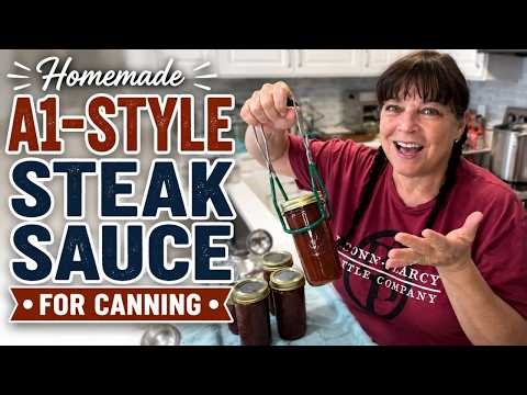 Homemade A1-Style Steak Sauce for Canning