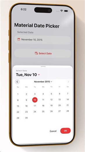 SwiftUI with Material Design Date Picker 🔥🔥
