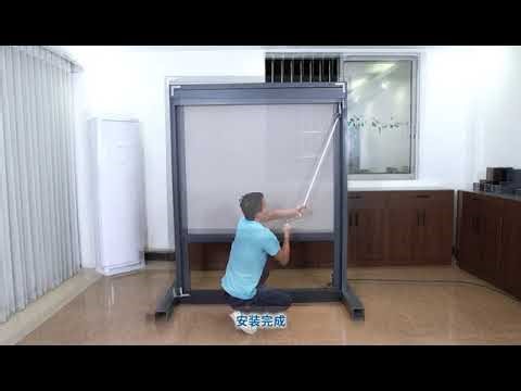 Motorized Solar Screen install