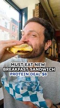 Best NYC Breakfast Sandwich Deal is Packed with Protein!