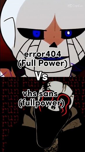 error404 (full power 0,01%) vs vhs sans full power #undertale